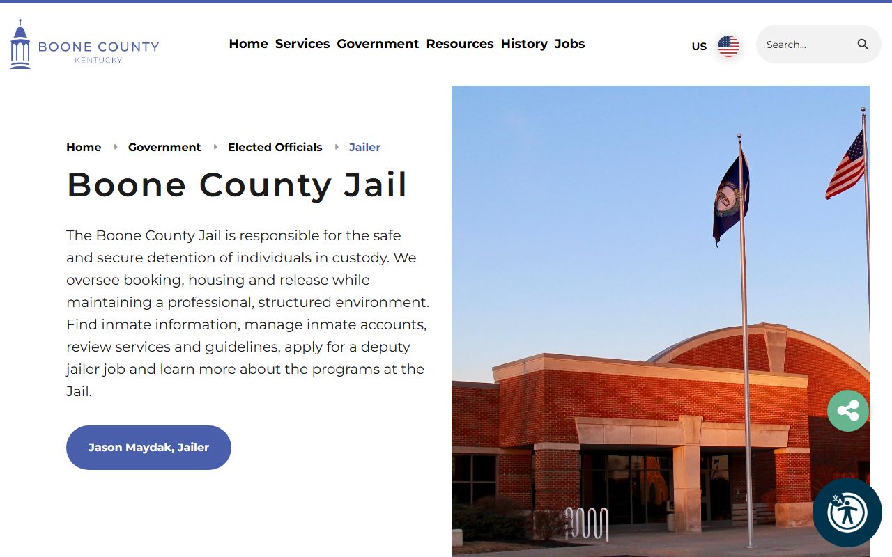 Boone County court records jail and custody access