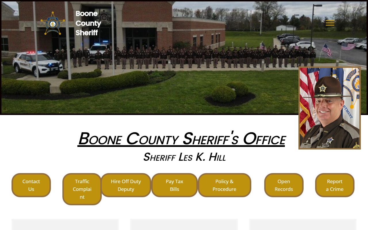 Boone County sheriff records and court access