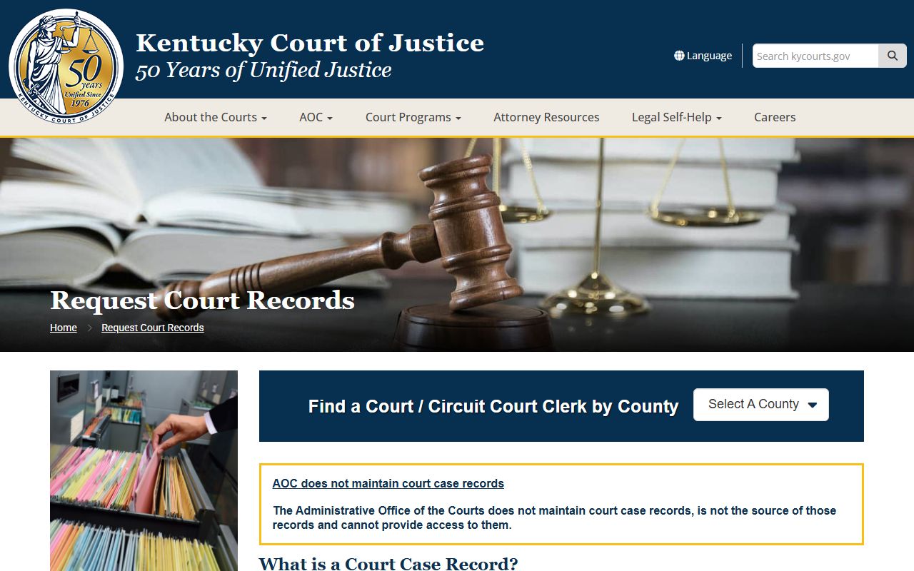 Boone County court records Kentucky request court records page